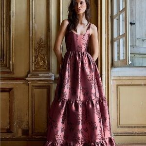 V. Chapman Rose Floral Maxi Dress